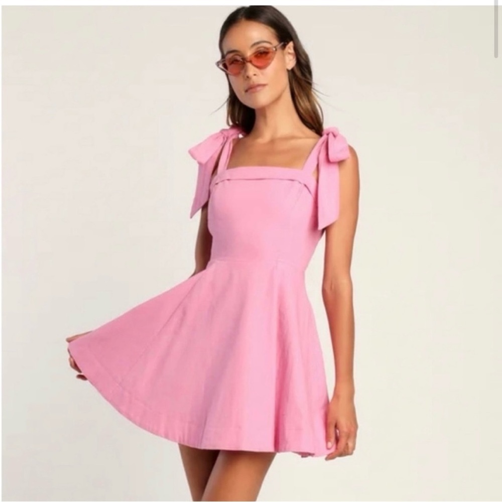 Lulu's Flirtatious Looks Pink Mini Dress - Picture 5 of 12